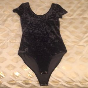 american eagle velvet bodysuit